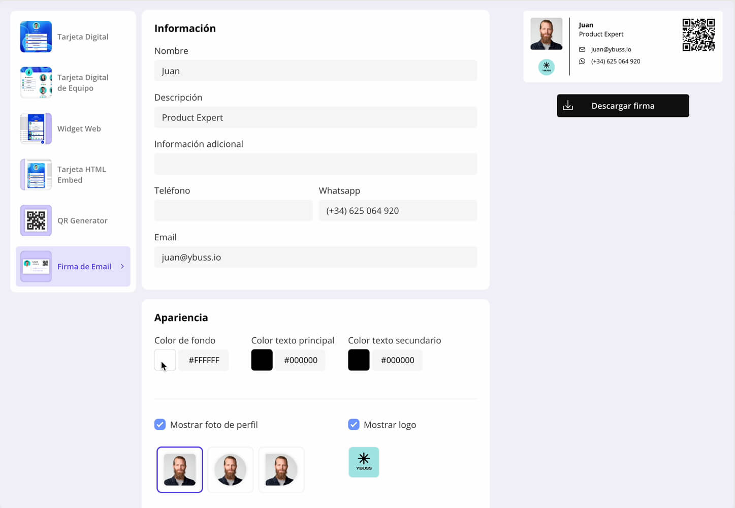 Panel de gestión de firmas de email para equipos en Lead2Team